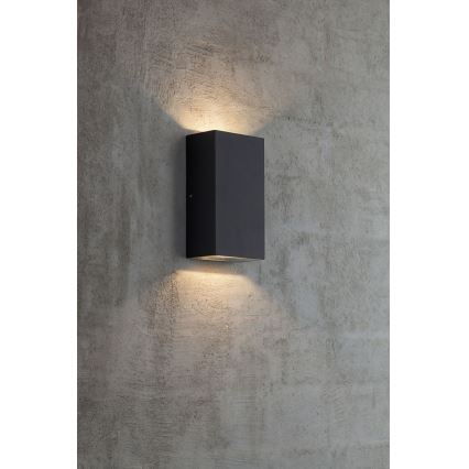 Nordlux - LED sieninis lauko šviestuvas ROLD LED/10,5W/230V IP54 juoda
