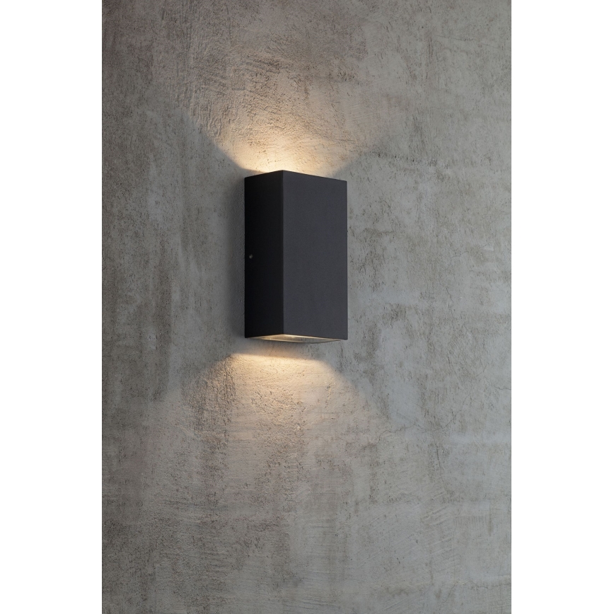 Nordlux - LED sieninis lauko šviestuvas ROLD LED/10,5W/230V IP54 juoda