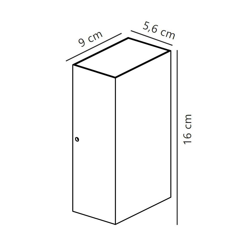 Nordlux - LED sieninis lauko šviestuvas ROLD LED/10,5W/230V IP54 juoda