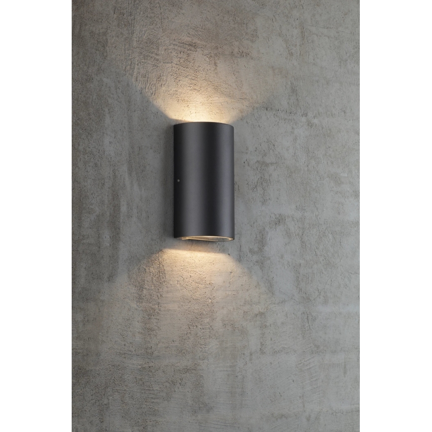 Nordlux - LED sieninis lauko šviestuvas ROLD LED/10,5W/230V 3000K IP54 juoda