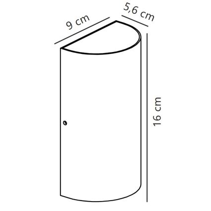 Nordlux - LED sieninis lauko šviestuvas ROLD LED/10,5W/230V 3000K IP54 juoda