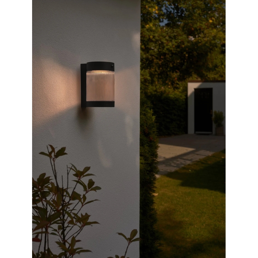 Nordlux - LED sieninis šviestuvas su jutikliu, įkraunamas saulės energija COUPAR LED/3,2W/5V 3000K IP44
