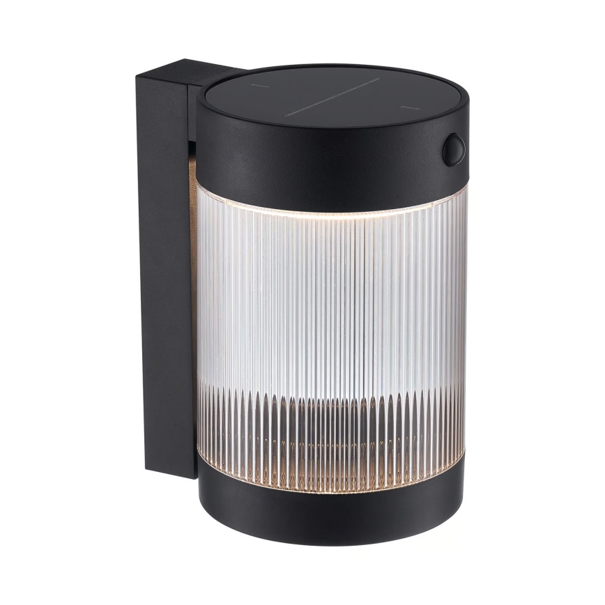Nordlux - LED sieninis šviestuvas su jutikliu, įkraunamas saulės energija COUPAR LED/3,2W/5V 3000K IP44