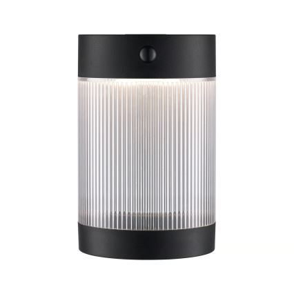 Nordlux - LED sieninis šviestuvas su jutikliu, įkraunamas saulės energija COUPAR LED/3,2W/5V 3000K IP44