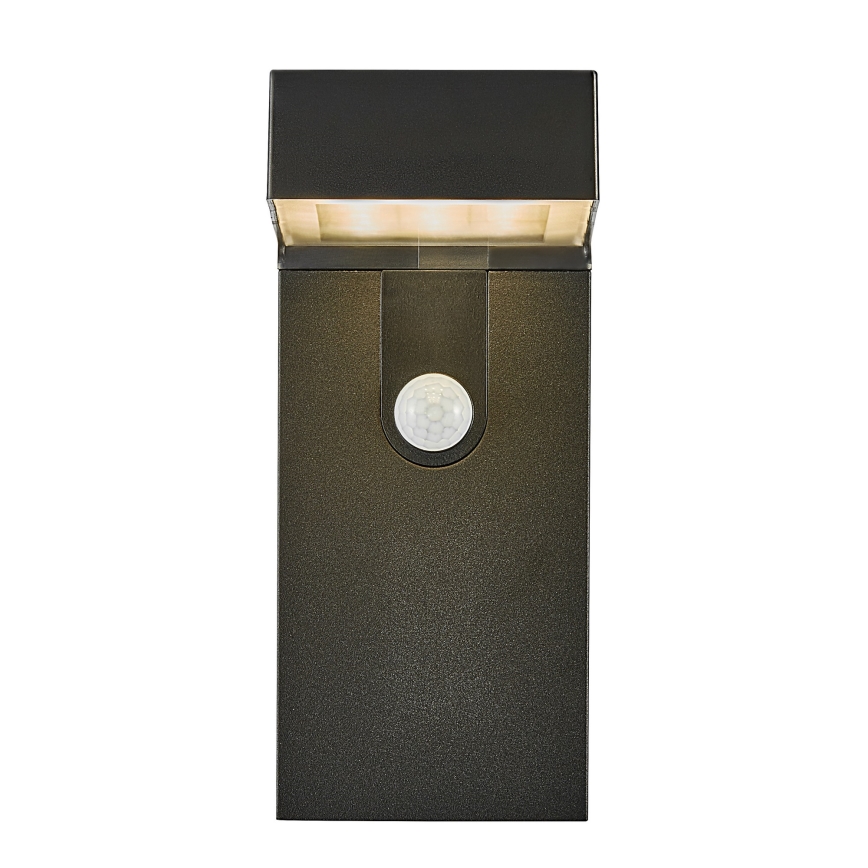 Nordlux - LED sieninis šviestuvas su jutikliu, įkraunamas saulės energija ALYA LED/5W/3,7V IP44