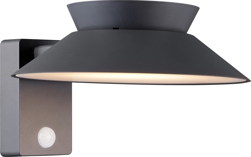 Nordlux - LED sieninis šviestuvas su jutikliu, įkraunamas saulės energija JUSTINA LED/5W/3,7V IP44