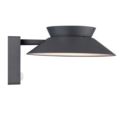 Nordlux - LED sieninis šviestuvas su jutikliu, įkraunamas saulės energija JUSTINA LED/5W/3,7V IP44