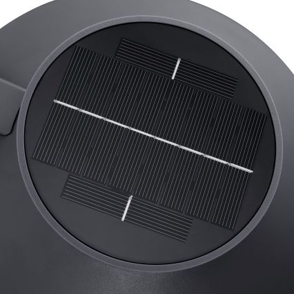 Nordlux - LED sieninis šviestuvas su jutikliu, įkraunamas saulės energija JUSTINA LED/5W/3,7V IP44