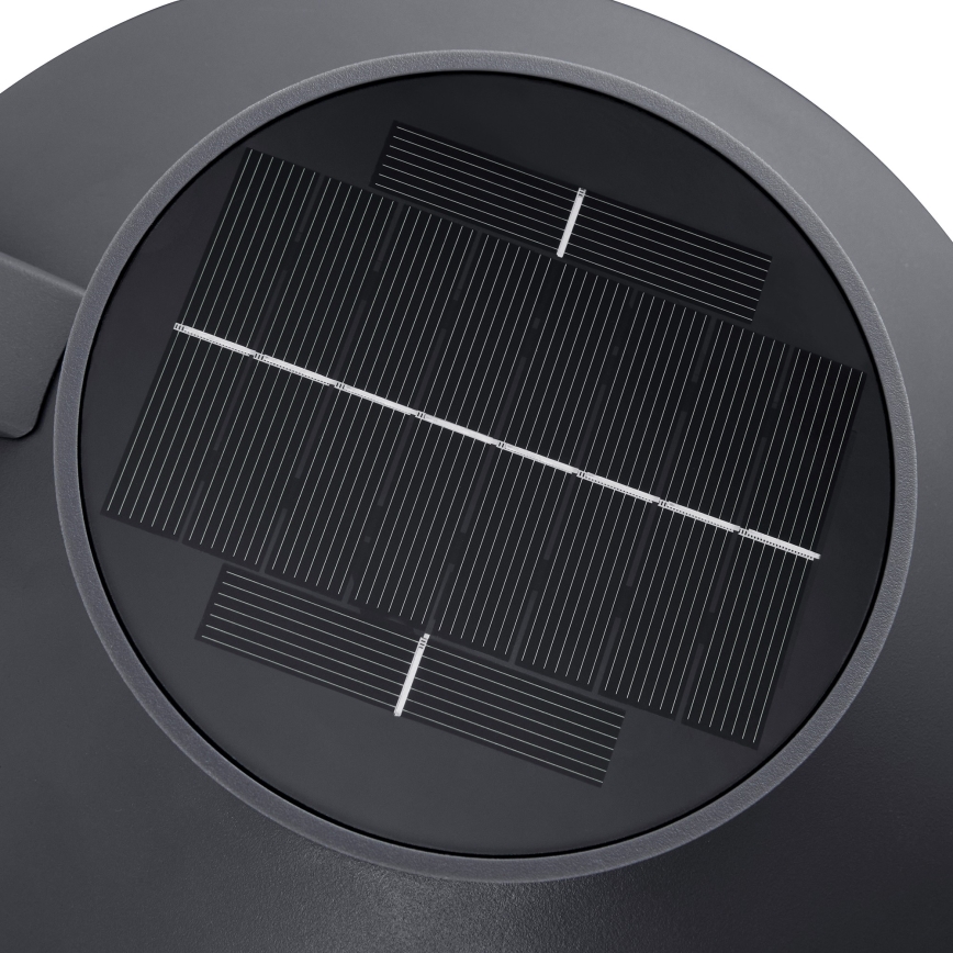 Nordlux - LED sieninis šviestuvas su jutikliu, įkraunamas saulės energija JUSTINA LED/5W/3,7V IP44