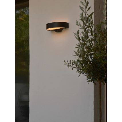 Nordlux - LED sieninis šviestuvas su jutikliu, įkraunamas saulės energija MONAY LED/5W/5V 3000K IP44