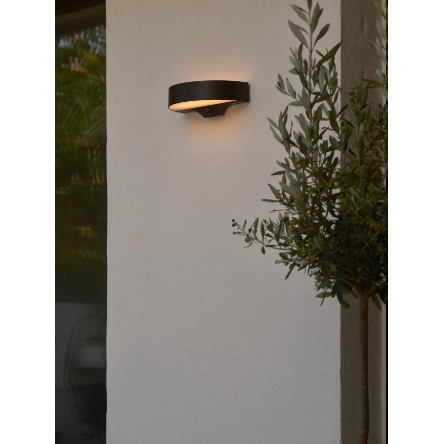 Nordlux - LED sieninis šviestuvas su jutikliu, įkraunamas saulės energija MONAY LED/5W/5V 3000K IP44