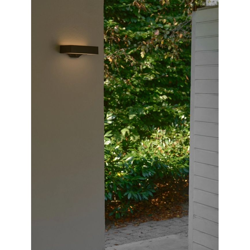 Nordlux - LED sieninis šviestuvas su jutikliu, įkraunamas saulės energija MONAY LED/5W/5V 3000K IP44