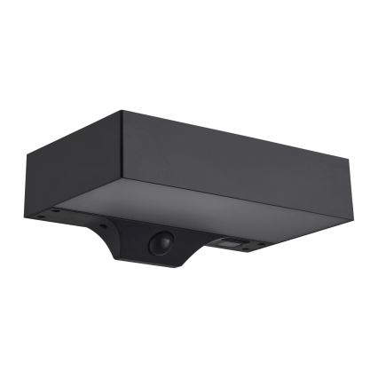 Nordlux - LED sieninis šviestuvas su jutikliu, įkraunamas saulės energija MONAY LED/5W/5V 3000K IP44