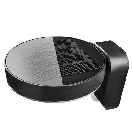 Nordlux - LED sieninis šviestuvas su jutikliu, įkraunamas saulės energija RICA LED/5W/3,7V IP44 2200 mAh apvalus