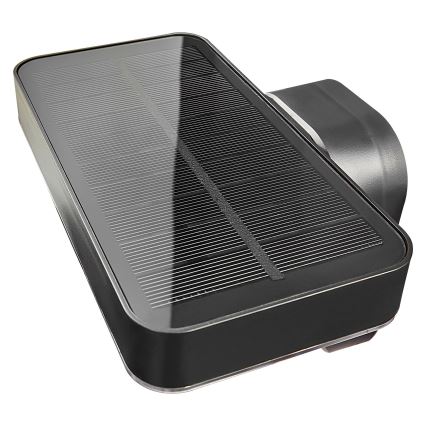 Nordlux - LED sieninis šviestuvas su jutikliu, įkraunamas saulės energija RICA LED/5W/3,7V IP44 2200 mAh kampinis