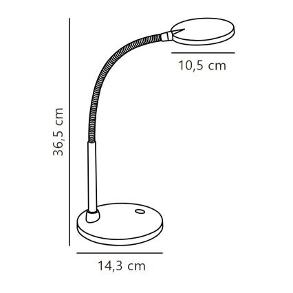 Nordlux - LED stalinis šviestuvas DOVE LED/4,5W/230V