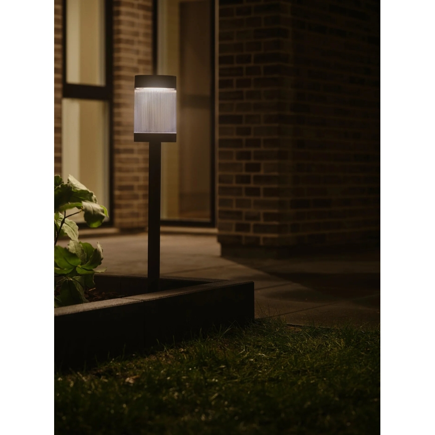 Nordlux - LED šviestuvas, įkraunamas saulės energija COUPAR LED/3,2W/5V 3000K IP44 juoda