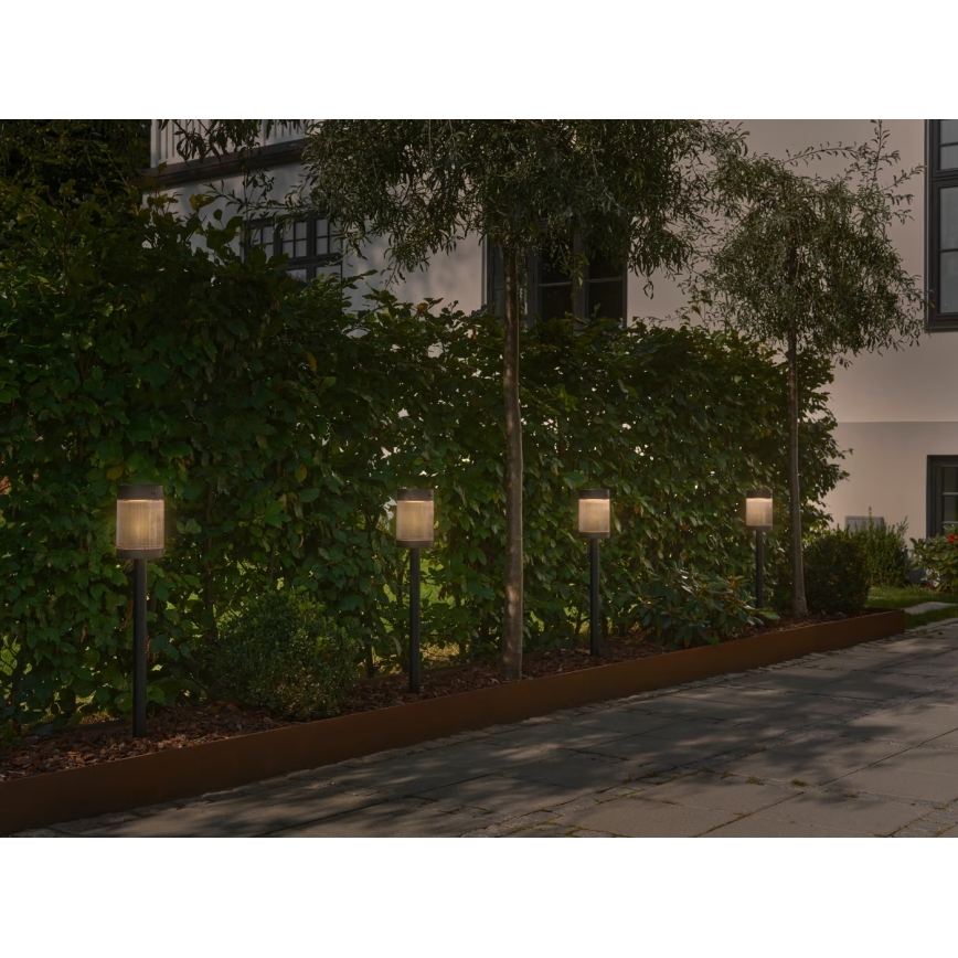 Nordlux - LED šviestuvas, įkraunamas saulės energija COUPAR LED/3,2W/5V 3000K IP44 juoda