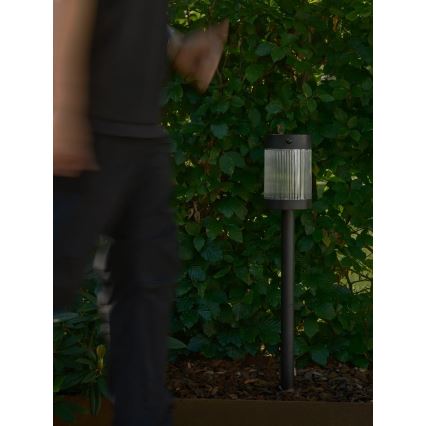 Nordlux - LED šviestuvas, įkraunamas saulės energija COUPAR LED/3,2W/5V 3000K IP44 juoda