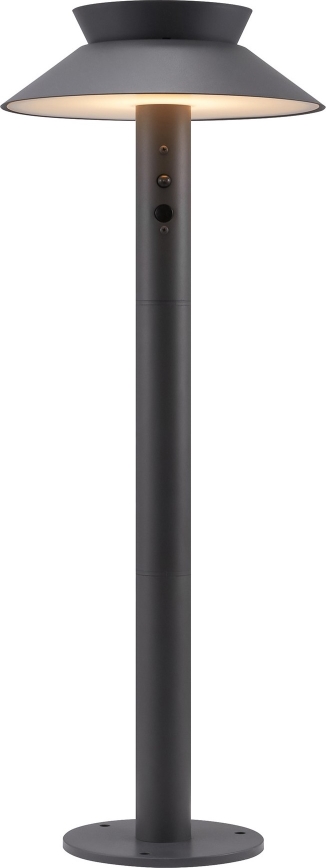 Nordlux - LED šviestuvas, įkraunamas saulės energija su jutikliu JUSTINA LED/5W/3,7V IP44 1800 mAh