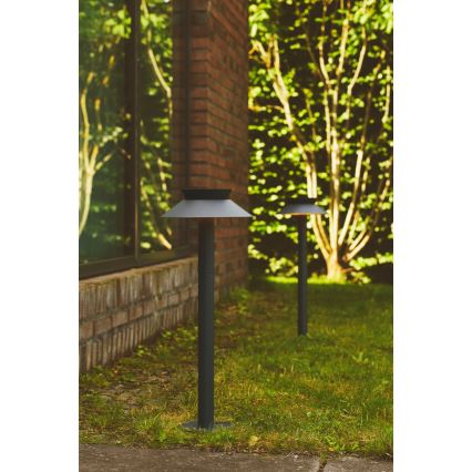Nordlux - LED šviestuvas, įkraunamas saulės energija su jutikliu JUSTINA LED/5W/3,7V IP44 1800 mAh