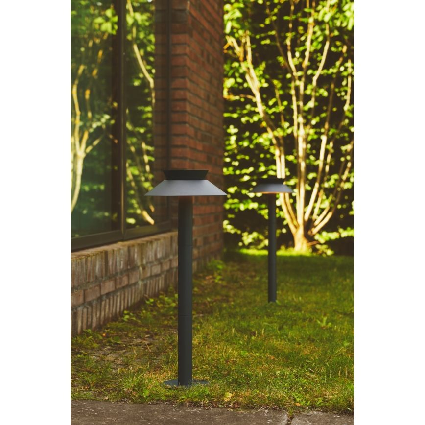 Nordlux - LED šviestuvas, įkraunamas saulės energija su jutikliu JUSTINA LED/5W/3,7V IP44 1800 mAh
