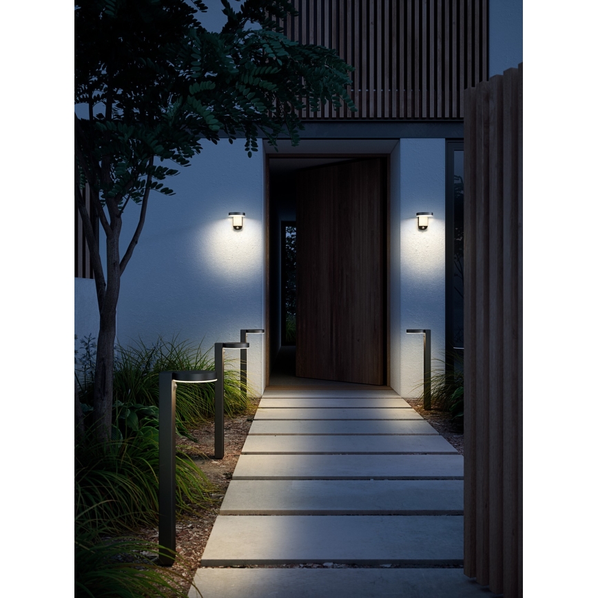 Nordlux - LED šviestuvas, įkraunamas saulės energija su jutikliu RICA LED/5W/3,7V 2200 mAh IP44