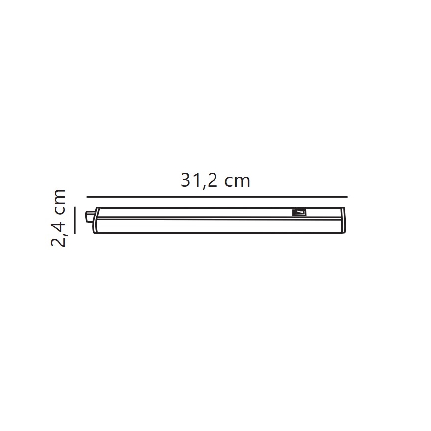 Nordlux - LED virtuvės šviestuvas, kabinamas po spintele LATONA LED/4W/230V 3000/4000K  31,2 cm