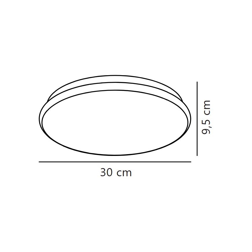 Nordlux - LED vonios kambario lubinis šviestuvas MONTONE LED/10W/230V IP44 Ø 30 cm