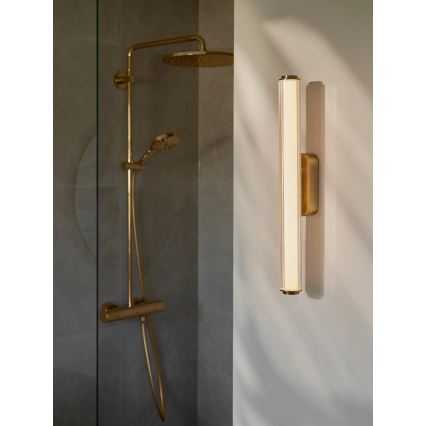 Nordlux - LED reguliuojamas vonios sieninis šviestuvas VIRELLE LED/12W/230V 3000/4000K IP44 žalvaris