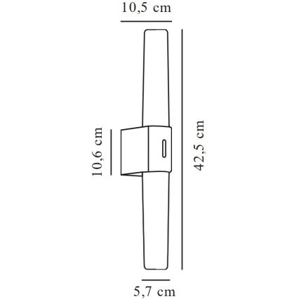 Nordlux - LED vonios veidrodžio apšvietimas HELVA LED/9W/230V 3000K IP44