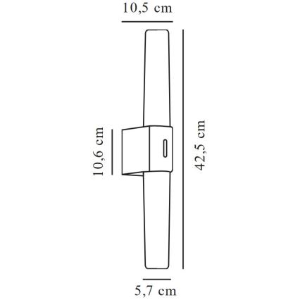 Nordlux - LED vonios veidrodžio apšvietimas HELVA LED/9W/230V IP44