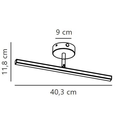 Nordlux - LED vonios veidrodžio apšvietimas IP LED/6,2W/230V IP44 40 cm balta