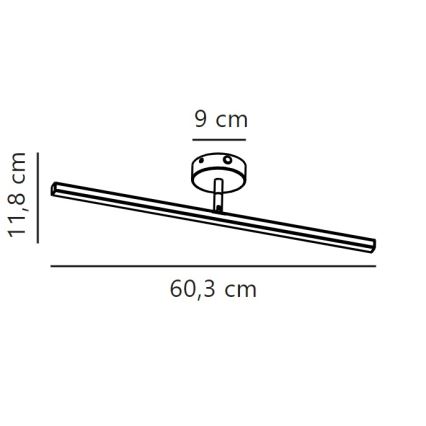 Nordlux - LED vonios veidrodžio apšvietimas IP LED/7,2W/230V IP44 60 cm matinis chromas