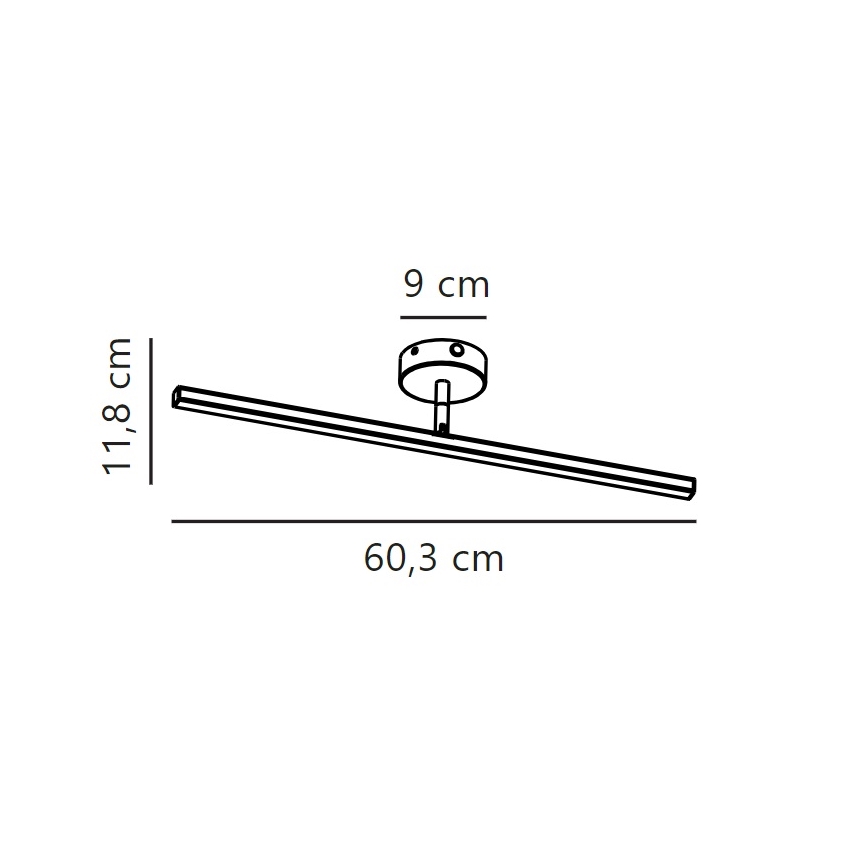 Nordlux - LED vonios veidrodžio apšvietimas IP LED/7,2W/230V IP44 60 cm matinis chromas