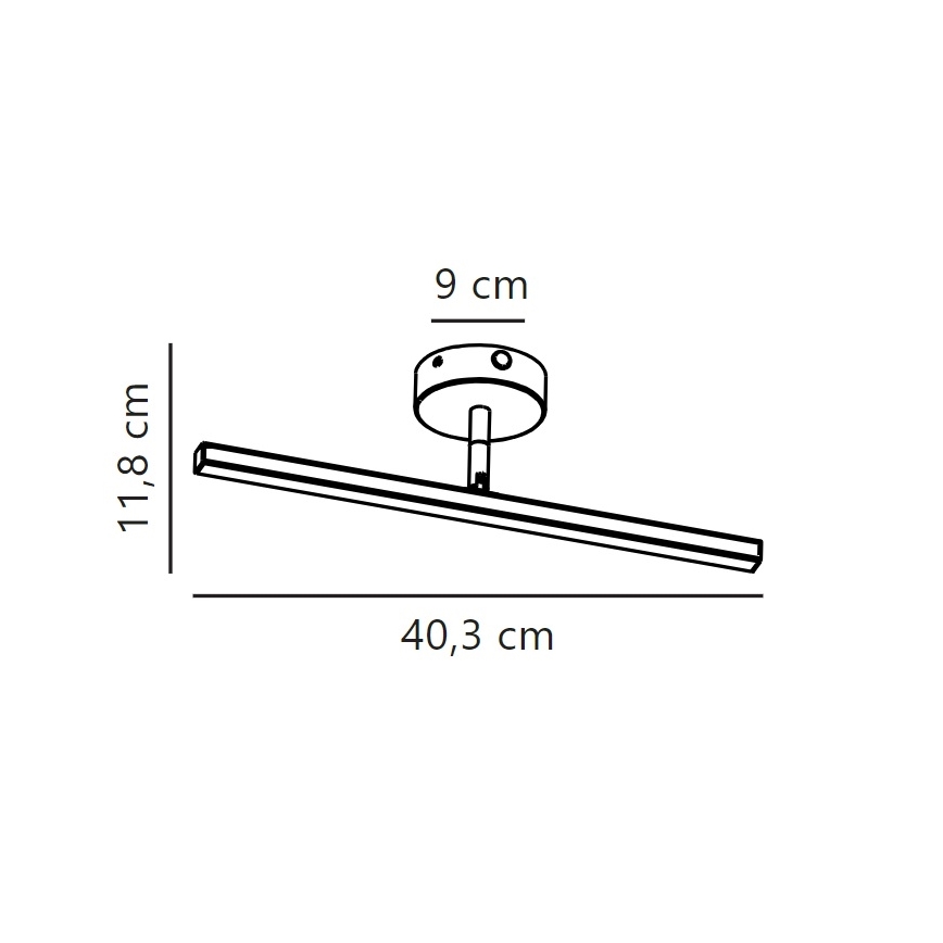 Nordlux - LED vonios veidrodžio apšvietimas IP LED/6,2W/230V IP44 40 cm matinio chromo