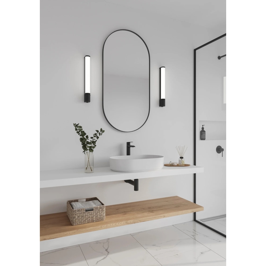 Nordlux - LED Vonios veidrodžio apšvietimas MALAIKA LED/6W/230V 3000K IP44 juoda