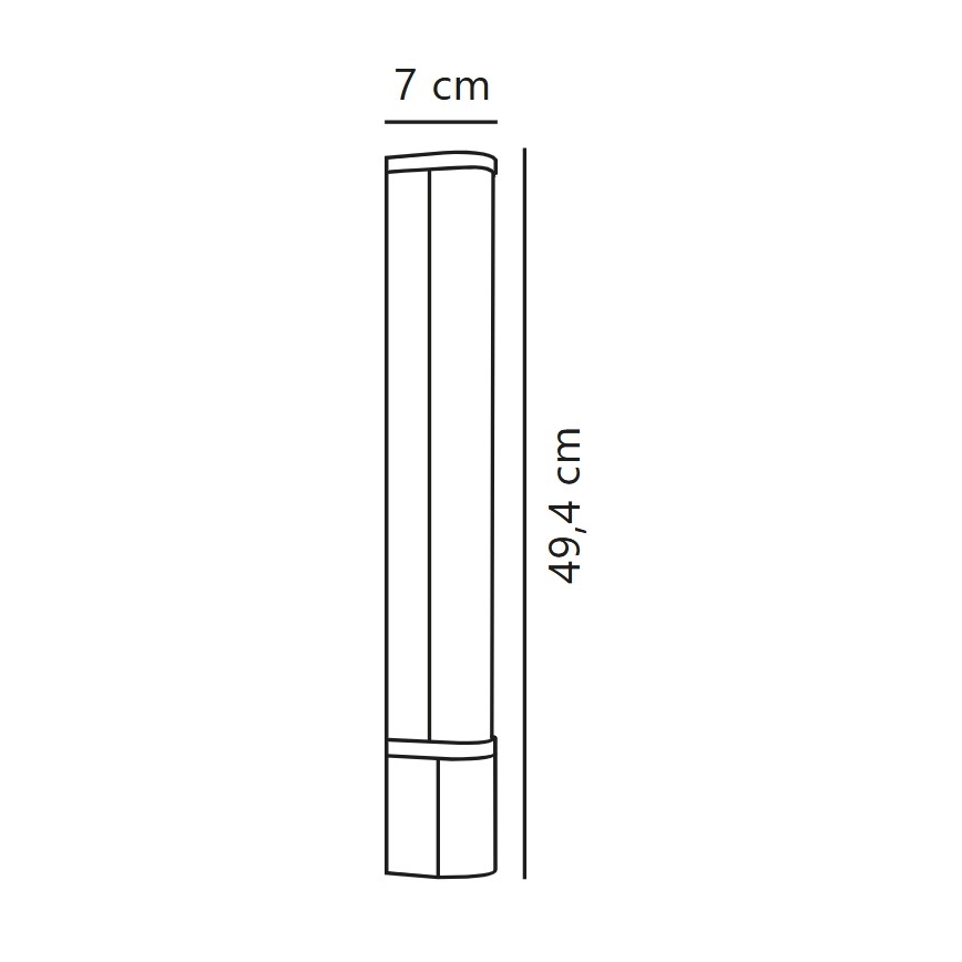 Nordlux - LED Vonios veidrodžio apšvietimas MALAIKA LED/6W/230V 3000K IP44 juoda
