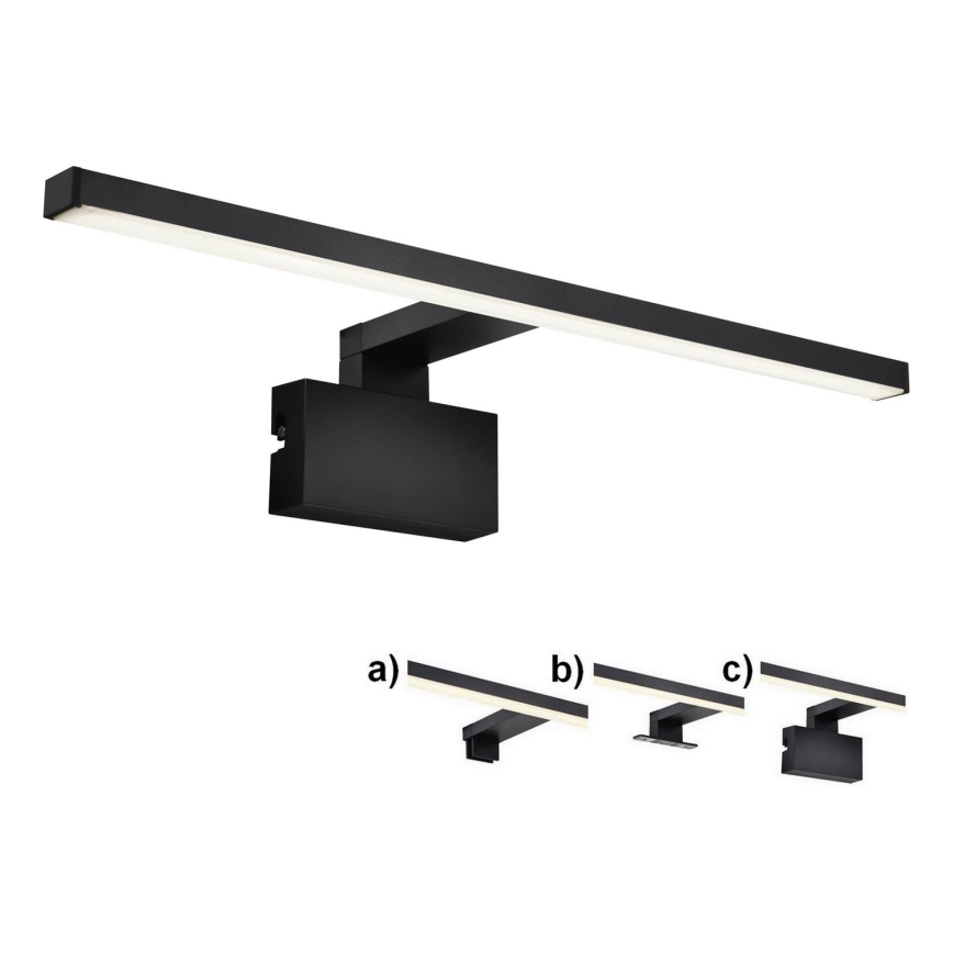 Nordlux - LED vonios veidrodžio apšvietimas MARLEE LED/8,9W/230V IP44 4000K 50 cm juoda