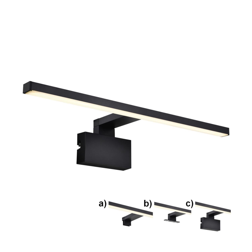 Nordlux - LED vonios veidrodžio apšvietimas MARLEE LED/8,9W/230V IP44 juoda