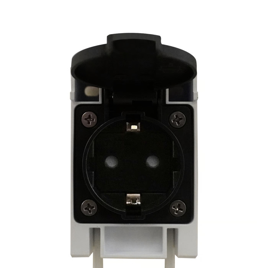 Nordlux - Vonios veidrodžio LED apšvietimas su lizdu MALAIKA LED/15W/230V IP44 68,4cm juoda