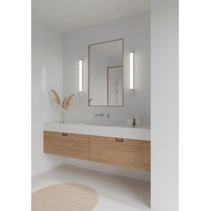 Nordlux - LED vonios veidrodžio šviestuvas su lizdu MALAIKA LED/15W/230V IP44 68,4 cm baltas