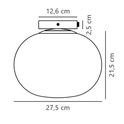 Nordlux - Lubinis šviestuvas ALTON 1xE27/25W/230V