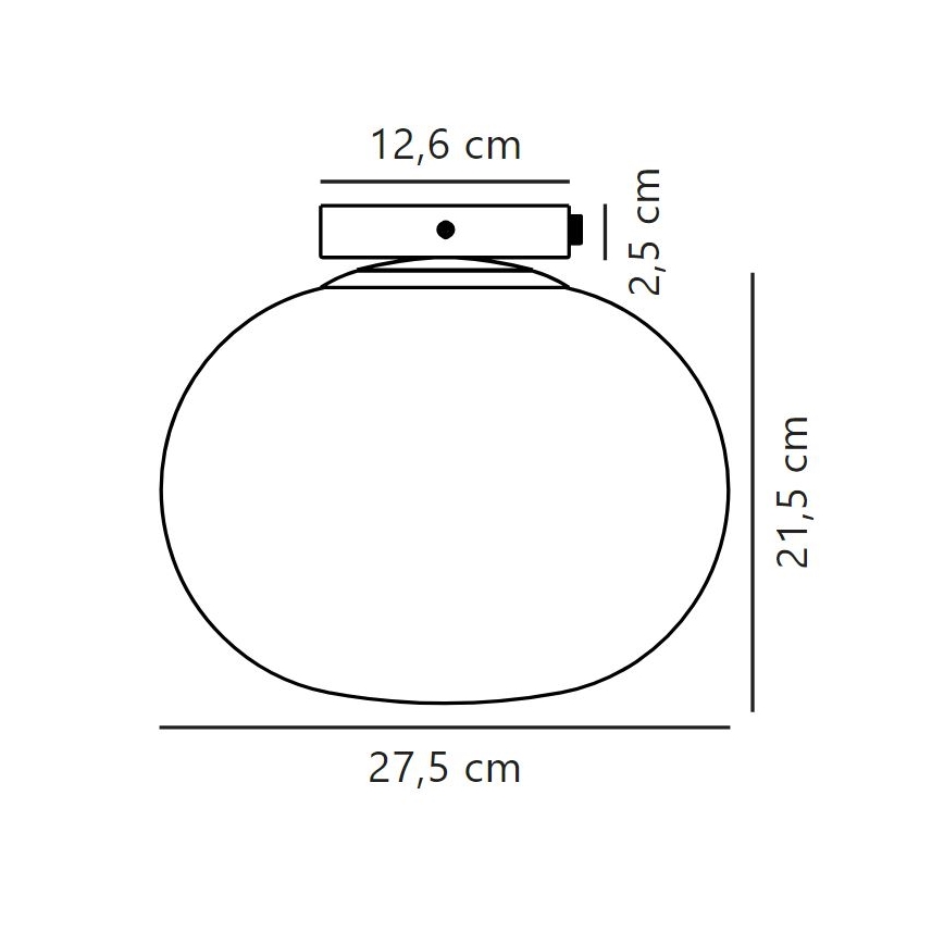 Nordlux - Lubinis šviestuvas ALTON 1xE27/25W/230V