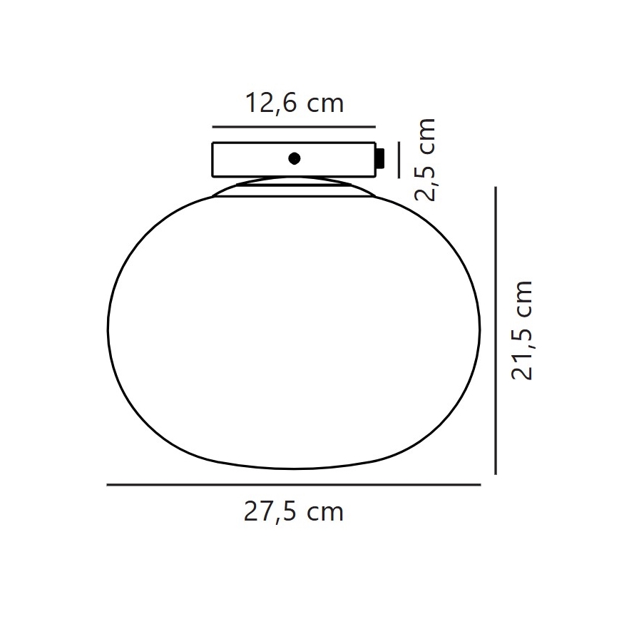 Nordlux - Lubinis šviestuvas ALTON 1xE27/25W/230V