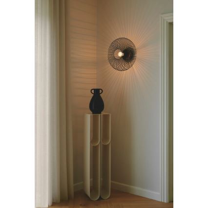 Nordlux - Lubinis šviestuvas BERONI 1xE27/60W/230V skersmuo 40,3 cm juodas