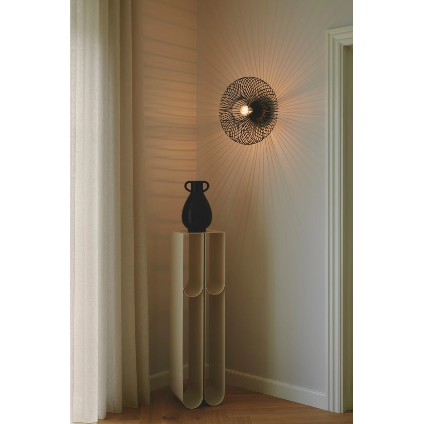 Nordlux - Lubinis šviestuvas BERONI 1xE27/60W/230V skersmuo 40,3 cm juodas