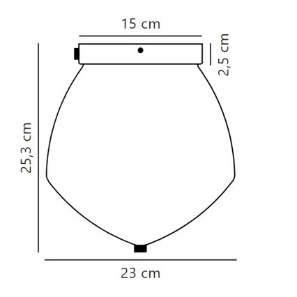 Nordlux - Lubinis šviestuvas ORBIFORM 1xE27/40W/230V auksas