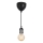 Nordlux - Maitinimo laidas AVRA 1xE27/60W/230V juoda