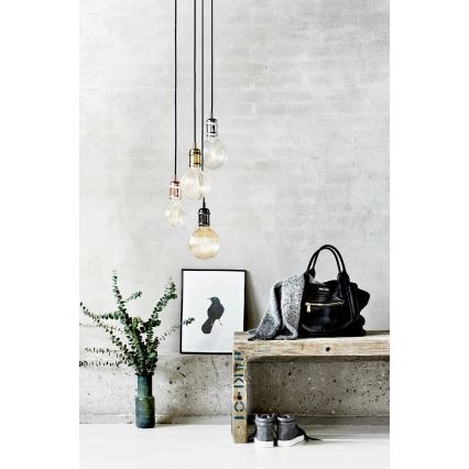 Nordlux - Maitinimo laidas AVRA 1xE27/60W/230V žalvaris
